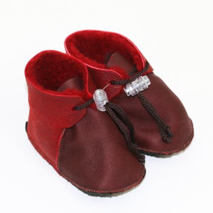 chaussons bébé 8 - 16 mois en peau de mouton naturelle fourrure d agneau laine fourré chaud doux pas cher cadeau naissance peaux