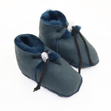 chaussons bébé 8 - 16 mois en peau de mouton naturelle fourrure d agneau laine fourré chaud doux pas cher cadeau naissance peaux